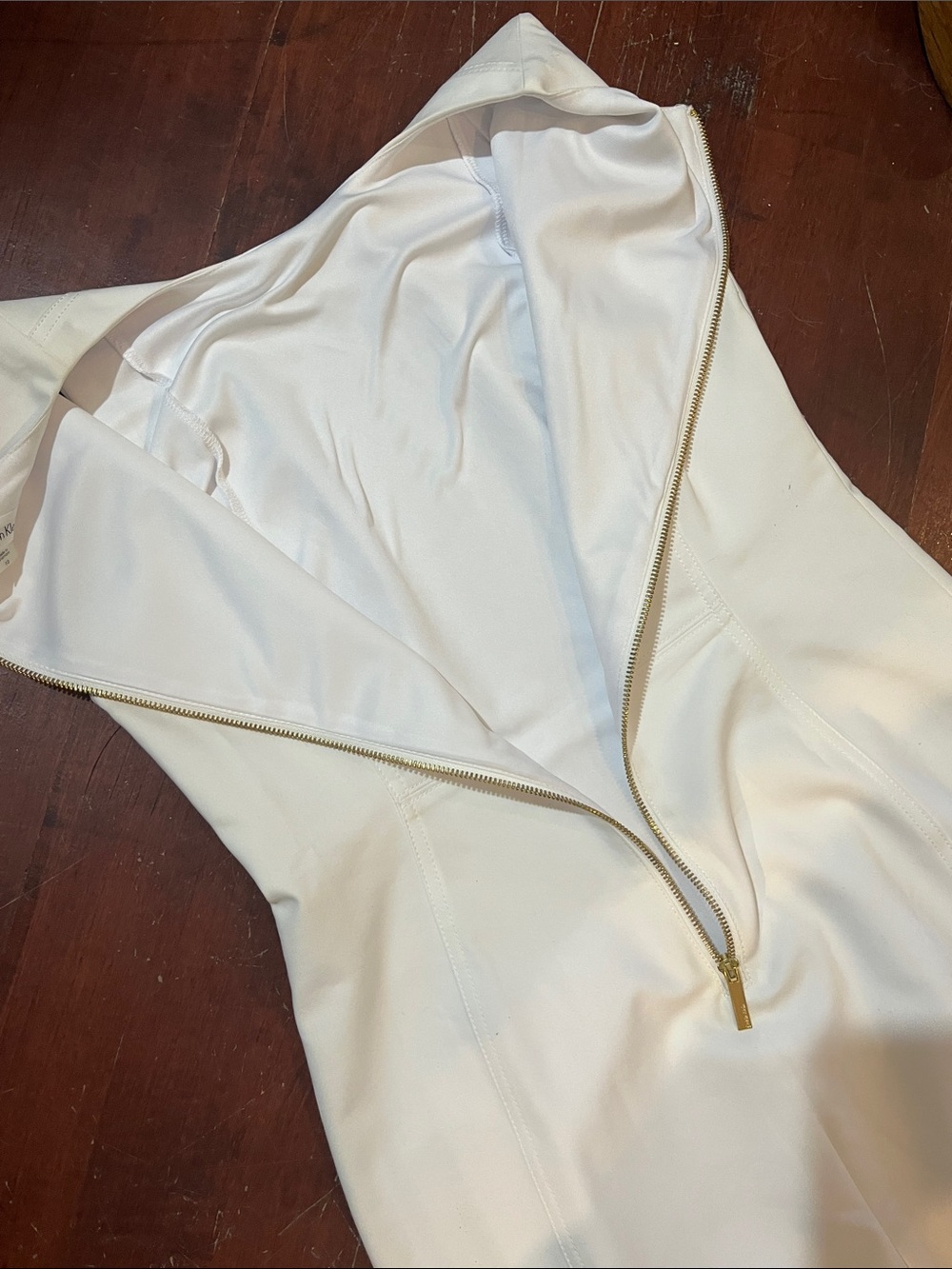 Calvin Klein White Sleeveless Midi Sheath Dress - Picture 12 of 13